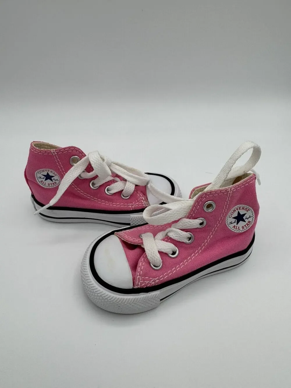 Infant Pink Converse Chuck Taylor All Star High Top Sneaker Size 4